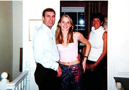 A photo released last friday shows Prince Andrew with Virginia Giuffre and Maxwell in Maxwell's house